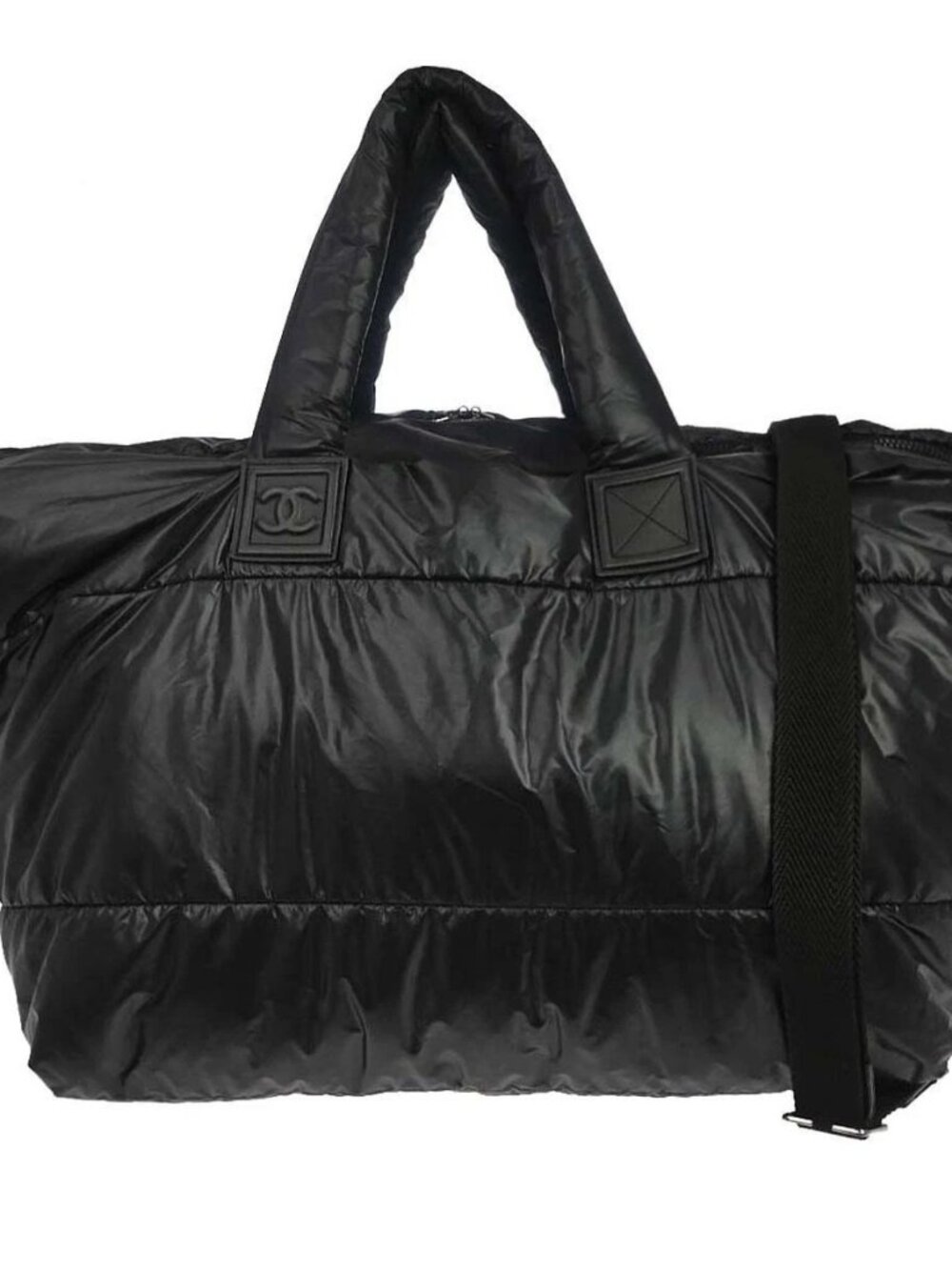 Chanel Black Nylon Coco Cocoon 2way Tote Bag 178976